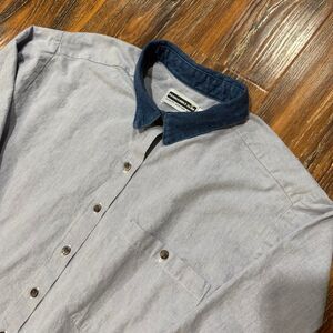Vintage Panhandle Slim Western Size L‎ Denim Collar Blue Womens Pocket Shirt